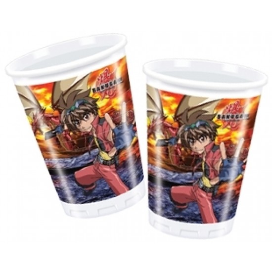 10 Adet 180/200cc Bakugan Plastik Bardak