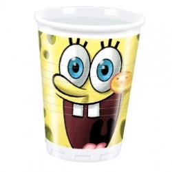 10 Adet 180/200cc Sponge Bob Party Plastik Bardak