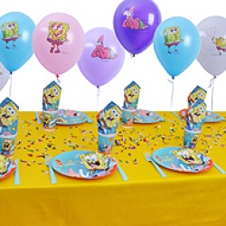 10 Kişilik Sponge Bob Ekonomik Set