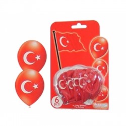 12 inç Ayyıldız Baskılı Balon