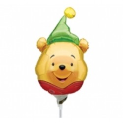 14 inç Winnie The Pooh Parti Şapkalı Folyo Balon