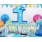16 Kişilik First Birthday Blue Lüks Set