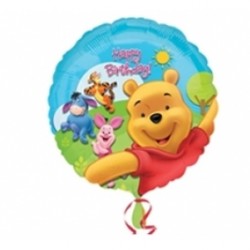 18 İnç Winnie The Pooh Ve Arkadaşları Sunny Birthday Folyo Balon