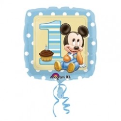 18 inç Mickey 1 Yaş Doğum Günü Paketli Folyo Balon
