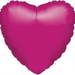 19 inç Violet Renk Düz Kalp Folyo Balon