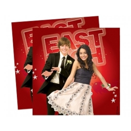 20 Adet 33x33cm High School Musical 3 Peçete