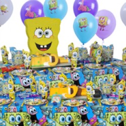20 Kişilik Sponge Bob Party Lüks Set