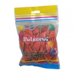 25li 12 inç Metalik Kırmızı Baskı Balon