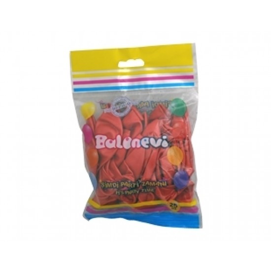 25li 12 inç Metalik Kırmızı Baskı Balon