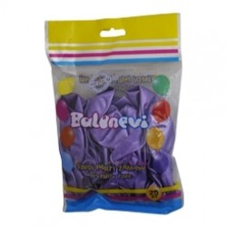 25li 12 inç Metalik Violet Baskı Balon