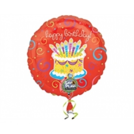 38 İnç Müzikli Birthday Folyo Balon