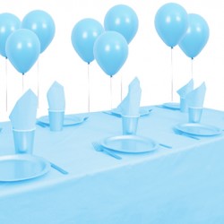 8 Kişilik Açık Mavi Pastel Mini Set