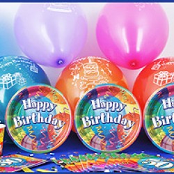 8 Kişilik 50 Yaş Brilliant Birthday Ekonomik Set