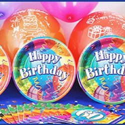 8 Kişilik 60 Yaş Brilliant Birthday Ekonomik Set