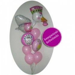 It's A Girl Uçan Balon Demeti 2