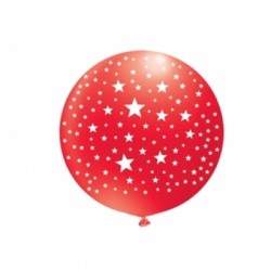 Jumbo 27 inç Çepeçevre Yıldız Baskılı Balon