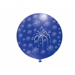 Jumbo Çepeçevre Havai Fişek Baskılı 27 inç Balon