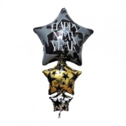 Supershape Happy New Year Stacker Paketli Folyo Balon